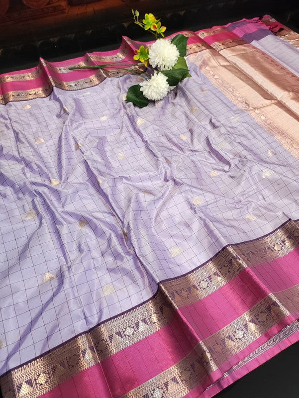 Premium Varanasi Saree in Silk Fabric with Elegant Zari Design