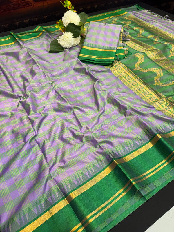 Premium Varanasi Saree in Silk Fabric with Elegant Zari Design