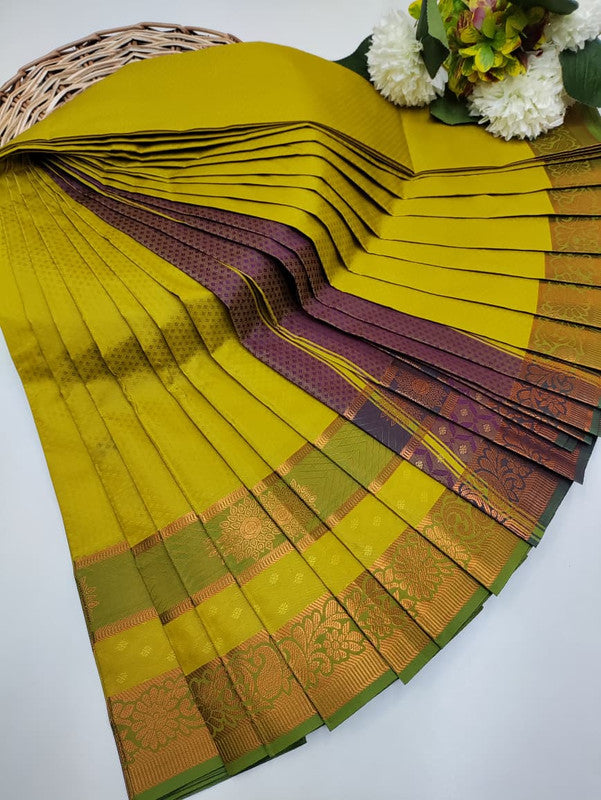 Premium Poontamil Soft Silk Saree with Jacquard Blouse for Festival Wear