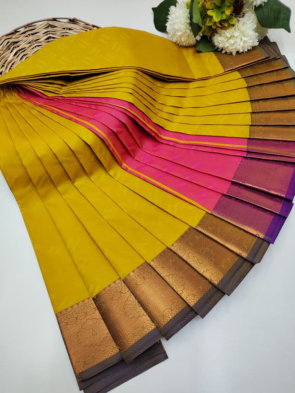 Premium Poontamil Soft Silk Saree with Jacquard Blouse for Festival Wear