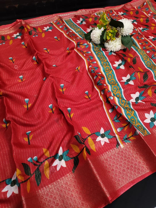 Femina Fancy Saree in Dola Vairaoosi Zari Silk for festive wear