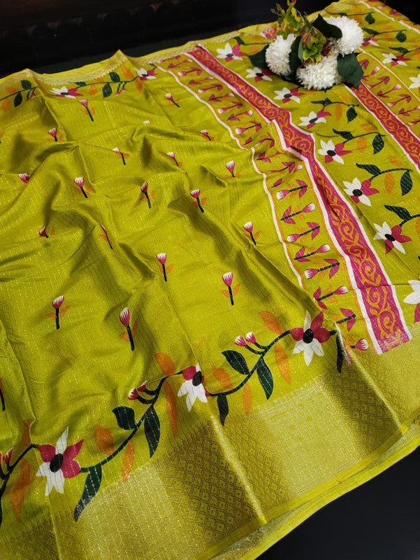 Femina Fancy Saree in Dola Vairaoosi Zari Silk for festive wear