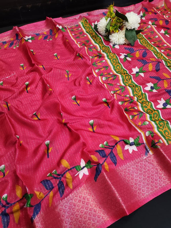 Femina Fancy Saree in Dola Vairaoosi Zari Silk for festive wear