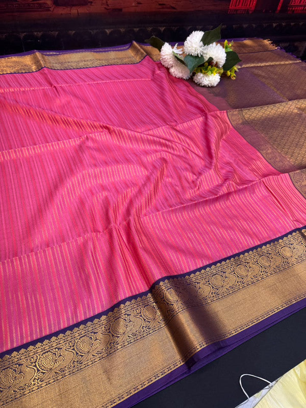Offer Semi Silk Mild Damage Saree for Party Wear