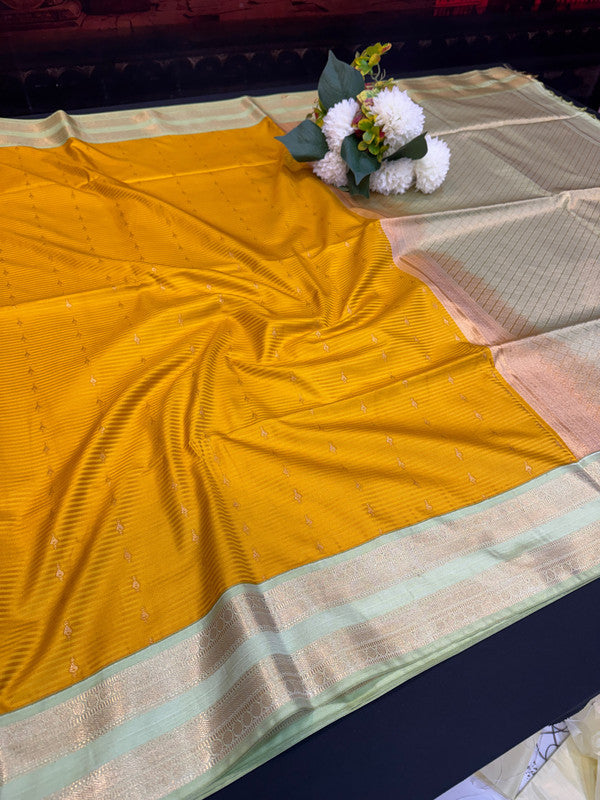 Offer Semi Silk Mild Damage Saree for Party Wear