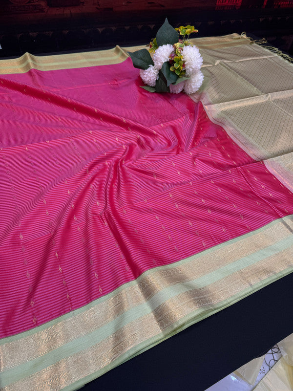 Offer Semi Silk Mild Damage Saree for Party Wear