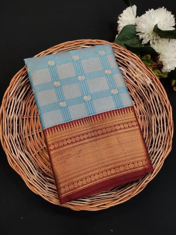 Offer Semi Silk Mild Damage Saree for Party Wear