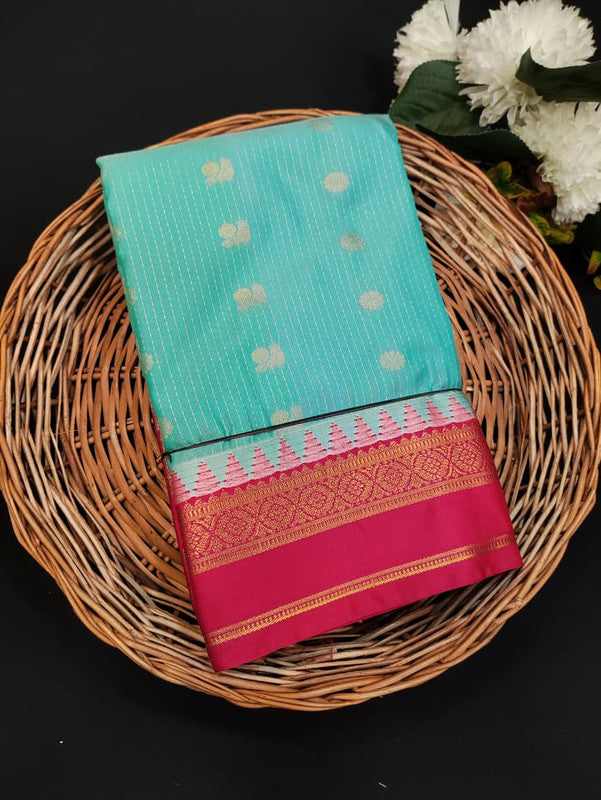 Offer Semi Silk Mild Damage Saree for Party Wear