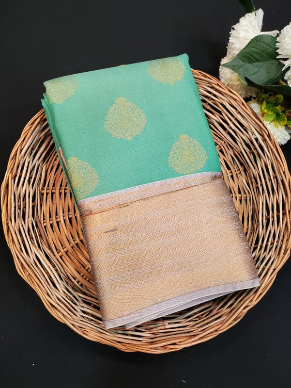 Offer Semi Silk Mild Damage Saree for Party Wear