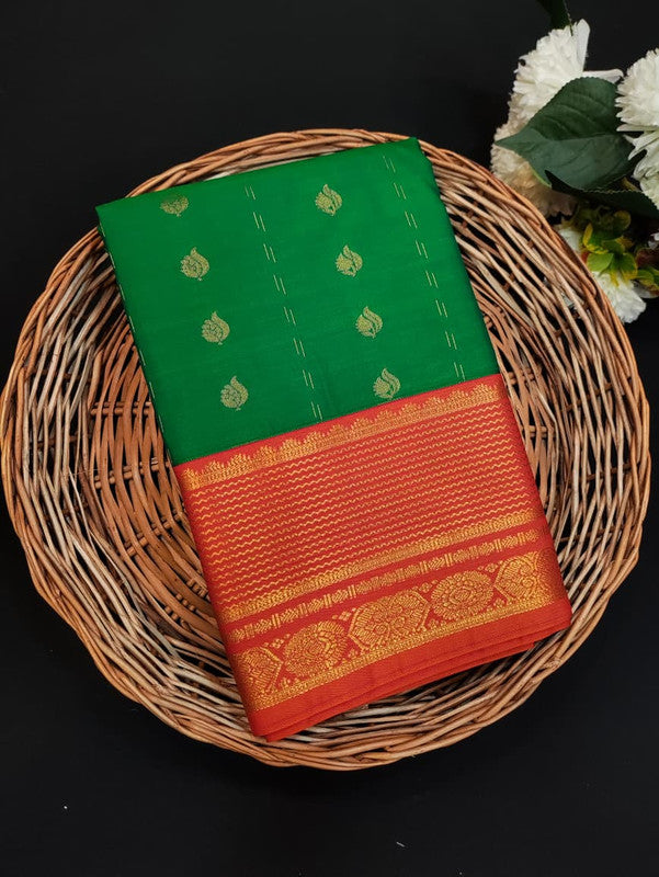 Offer Semi Silk Mild Damage Saree for Party Wear