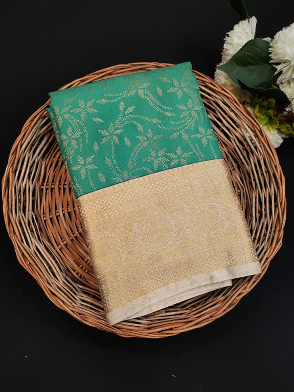 Offer Semi Silk Mild Damage Saree for Party Wear