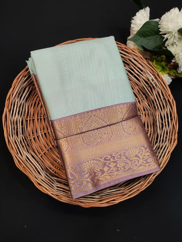 Offer Semi Silk Mild Damage Saree for Party Wear
