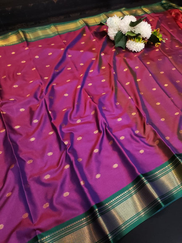 Ruby Soft Silk Saree with |Zari Work| R16