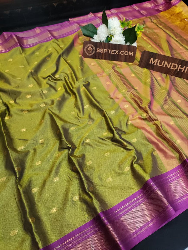 Ruby Soft Silk Saree with Zari Work for Women