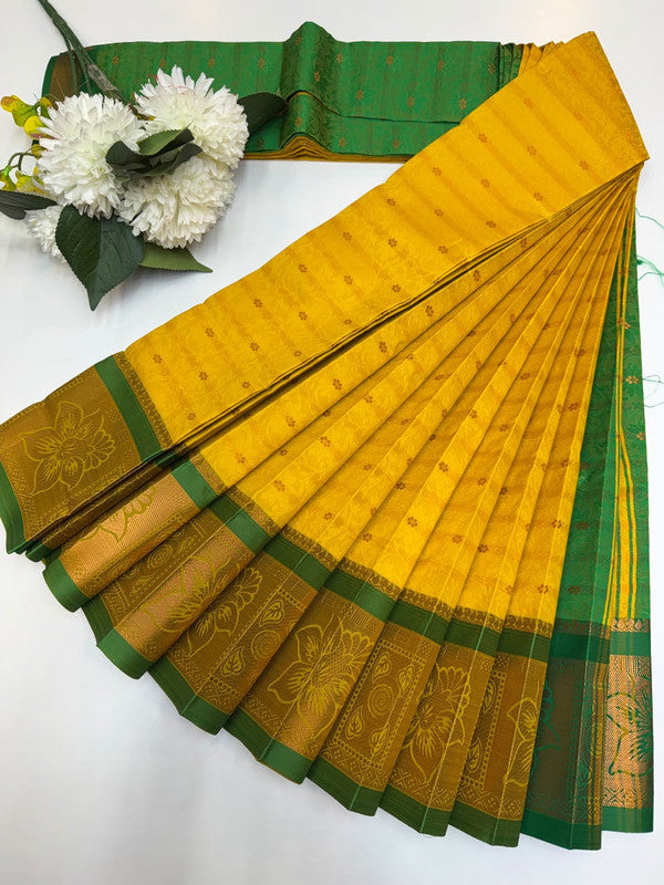 Premium bridal saree in bridal soft silk type fabric with zari work