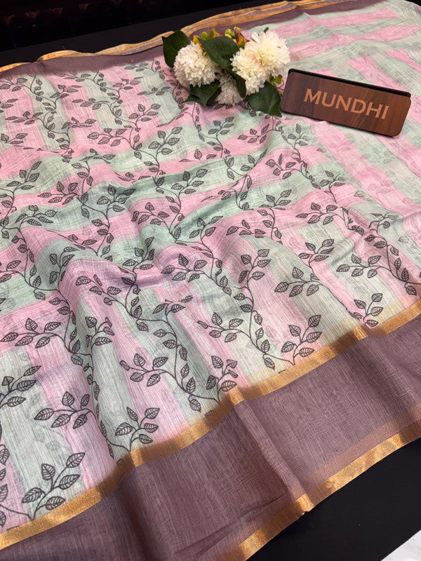 Rupam Digital Fancy Saree in premium fancy fabric for party wear
