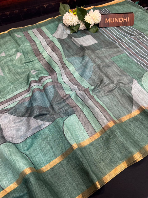 Rupam Digital Fancy Saree in premium fancy fabric for party wear