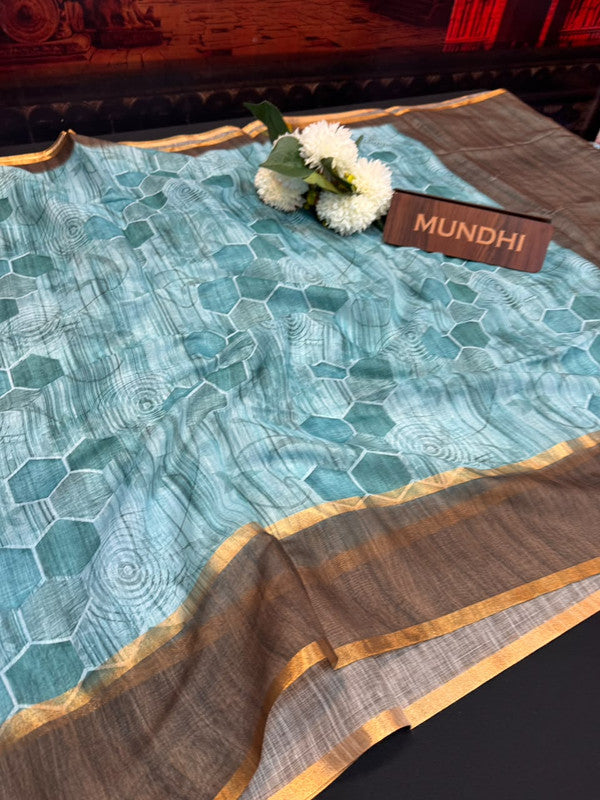 Rupam Digital Fancy Saree in premium fancy fabric for party wear