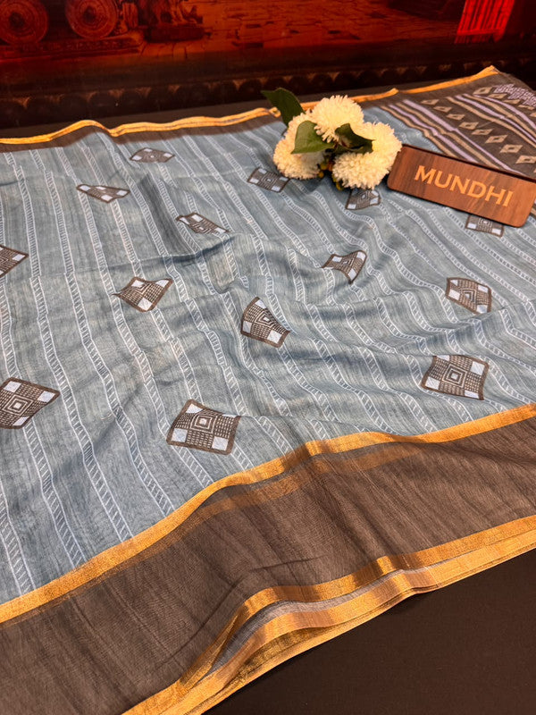 Rupam Digital Fancy Saree in premium fancy fabric for party wear