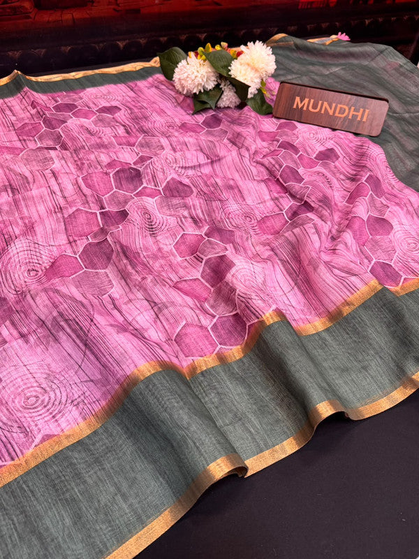 Rupam Digital Fancy Saree in premium fancy fabric for party wear