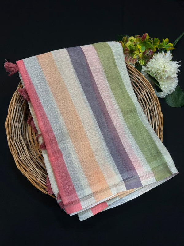 Post Card Cotton Saree in Fancy Cotton for Festival Wear