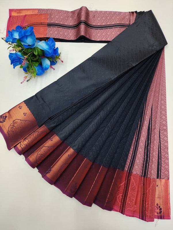 Premium Poontamil Soft Silk Saree with |Jacquard Blouse| PPC180