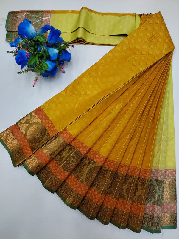 Premium Poontamil Soft Silk Saree with |Jacquard Blouse| PPC182