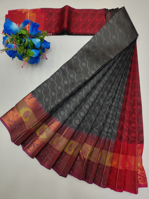 Premium Poontamil Soft Silk Saree with |Jacquard Blouse| PPC184