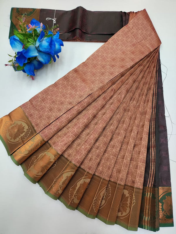 Premium Poontamil Soft Silk Saree with |Jacquard Blouse| PPC188