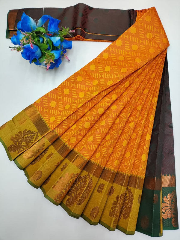 Premium Poontamil Soft Silk Saree with |Jacquard Blouse| PPC187