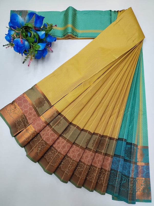 Premium Poontamil Soft Silk Saree with |Jacquard Blouse| PPC191