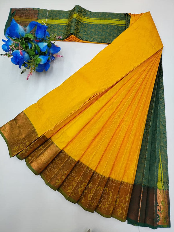 Premium Poontamil Soft Silk Saree with |Jacquard Blouse| PPC189