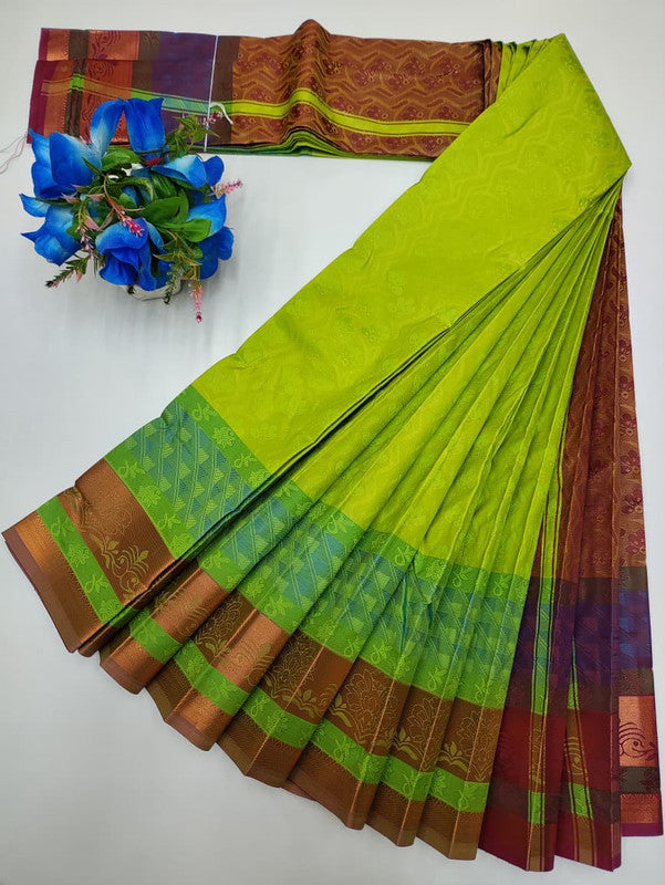 Premium Poontamil Soft Silk Saree with |Jacquard Blouse| PPC192