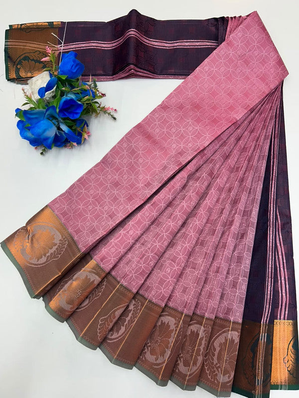 Premium Poontamil Soft Silk Saree with |Jacquard Blouse| PPC207 - Sri Sakthi Pugazh Tex - Premium Poontamil
