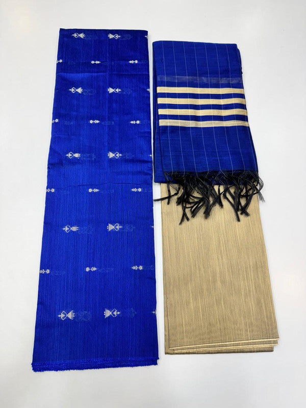 Chudithar Material in cotton fabric with elegant thread work for women