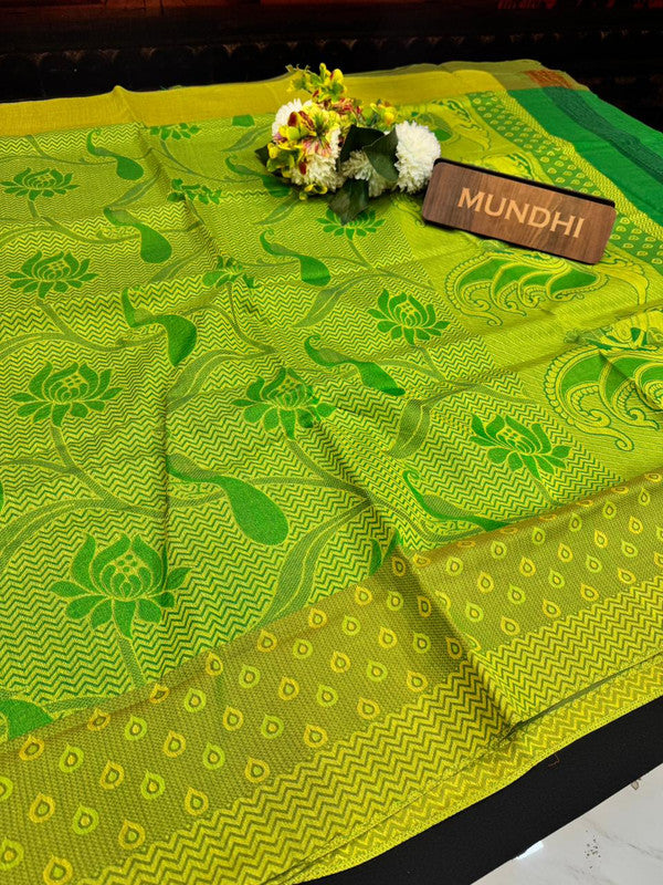 Summer Cool Cotton Saree in Cotton Type Fabric for Wedding Wear
