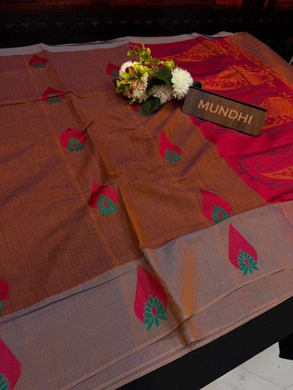 Summer Cool Cotton Saree in Cotton Type Fabric for Wedding Wear