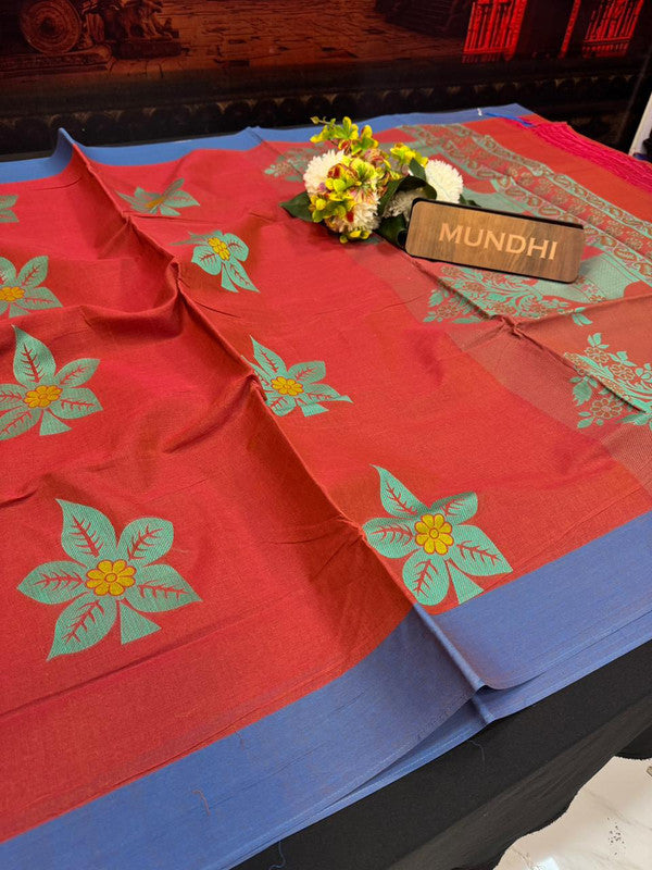 Summer Cool Cotton Saree in Cotton Type Fabric for Wedding Wear