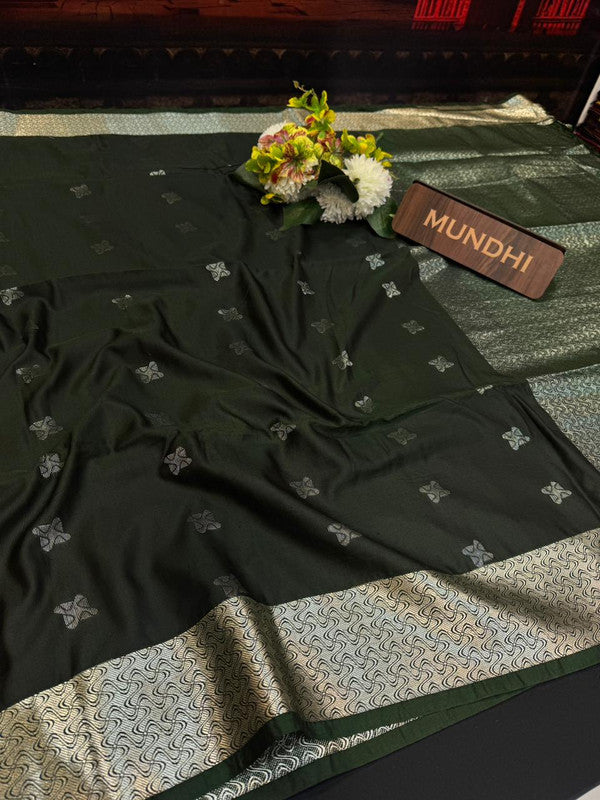 Slub Silk Saree with Zari Work for Weddings