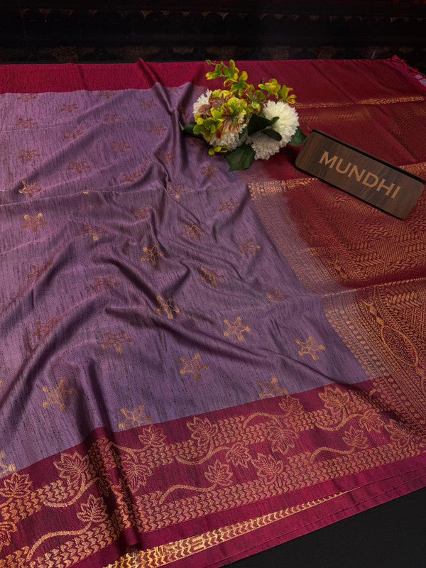 Slub Silk Saree with Zari Work for Weddings