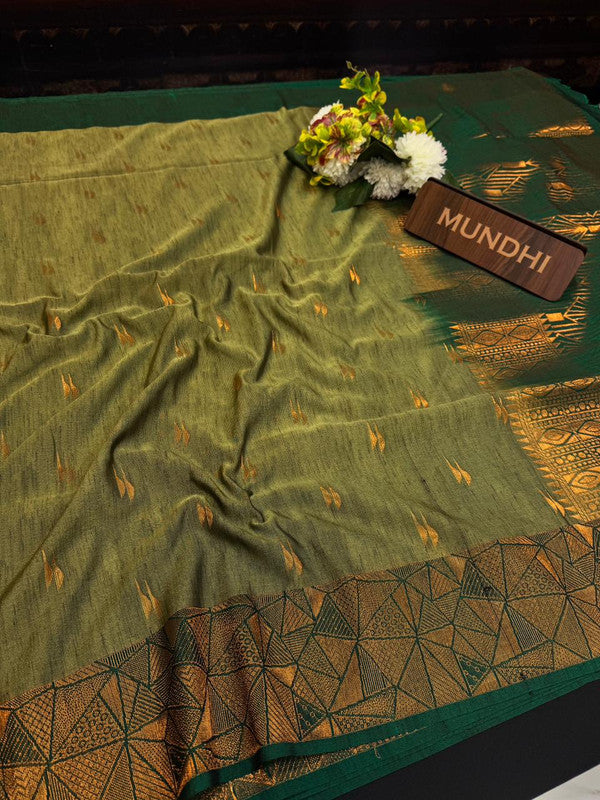 Slub Silk Saree with Zari Work for Weddings