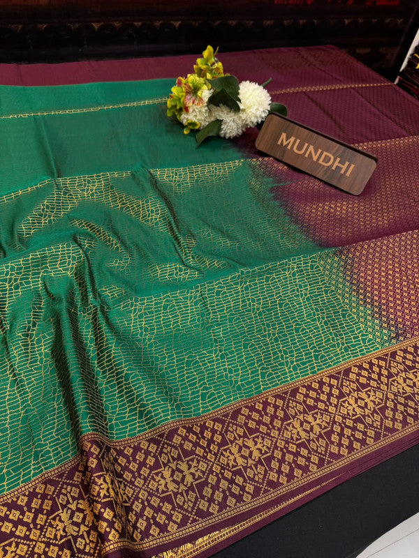 Shop the Pugazhini Soft Silk Saree with elegant zari work