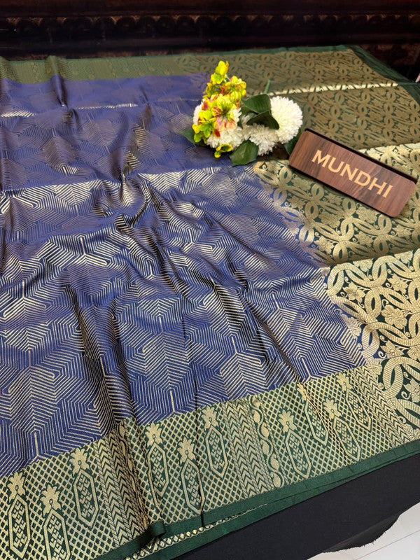 Shop the Pugazhini Soft Silk Saree with elegant zari work