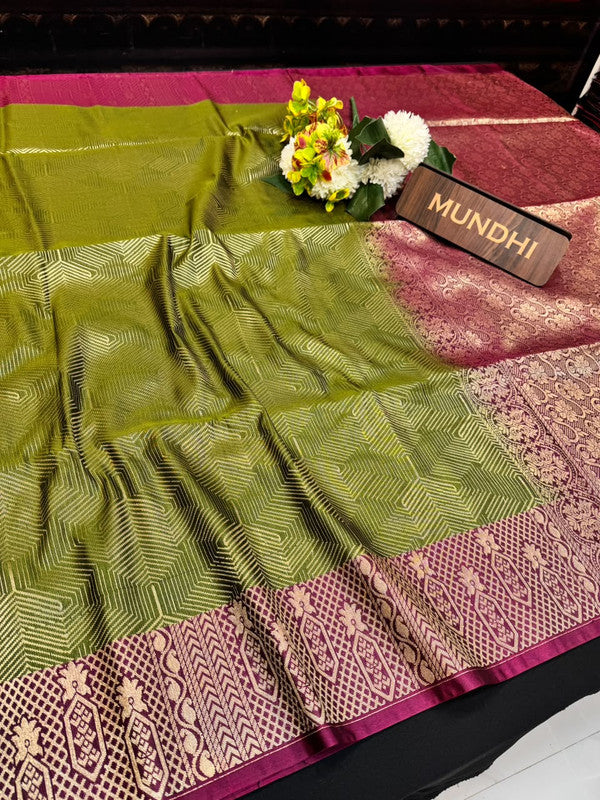 Shop the Pugazhini Soft Silk Saree with elegant zari work