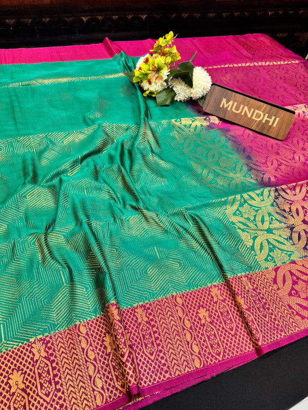 Shop the Pugazhini Soft Silk Saree with elegant zari work