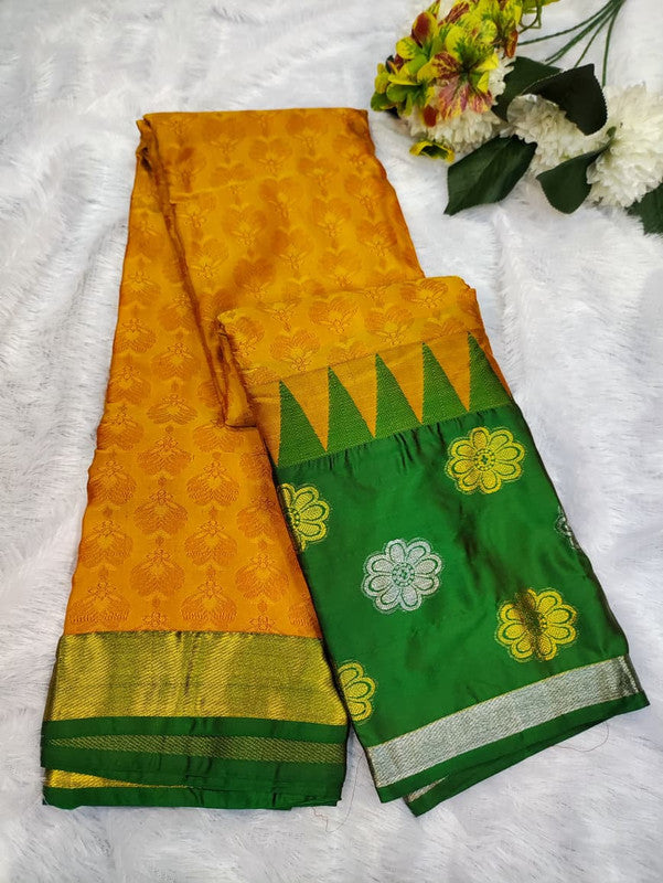 Suba Oviya Pattu Mix Wedding Saree SV34
