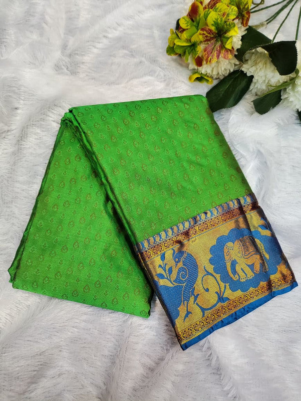 Suba Oviya Pattu Mix Wedding Saree SV47