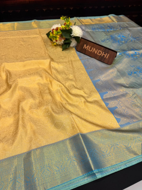 Offer Rapier Mild Damage Saree in Rapier and Tissue fabric for party wear