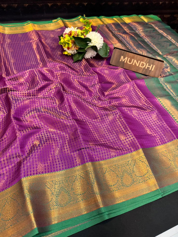 Manjanathi Saree | Elegant Zari Work | MJS15