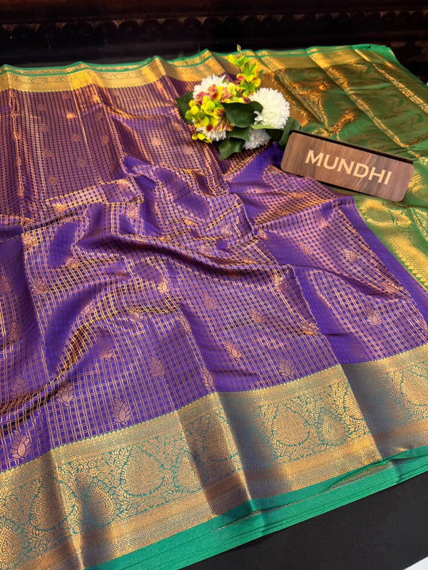 Manjanathi Saree | Elegant Zari Work | MJS08